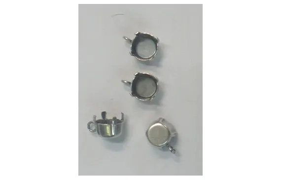 Pago Seguro Colgante cabuzón Plata Vieja para cabujón de 7mm