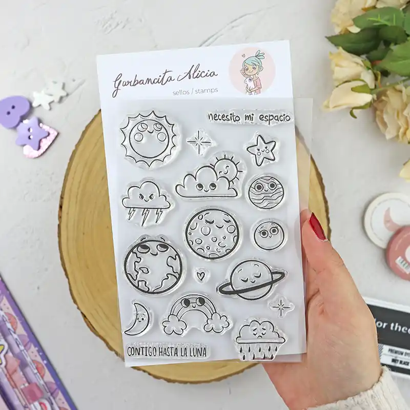 Garantía De Devolución De Dinero Set de sellos Mi Espacio de Garbancita Alicia
