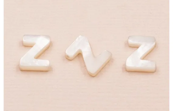 Letra Nacar Z 10mm agujero horizontal superior Comprar En Línea