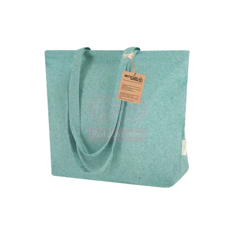 BOLSA SHOPPING ALGODON RECICLADO VERDE BELAIR Barato