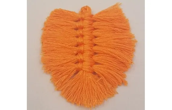 Pluma Tejida 80-65mm Naranja Oferta