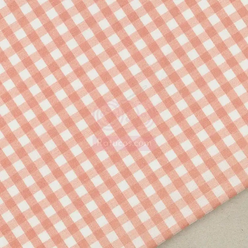 Solo Por Tiempo Limitado LINO ALGODON VICHY DIDIER CORAL