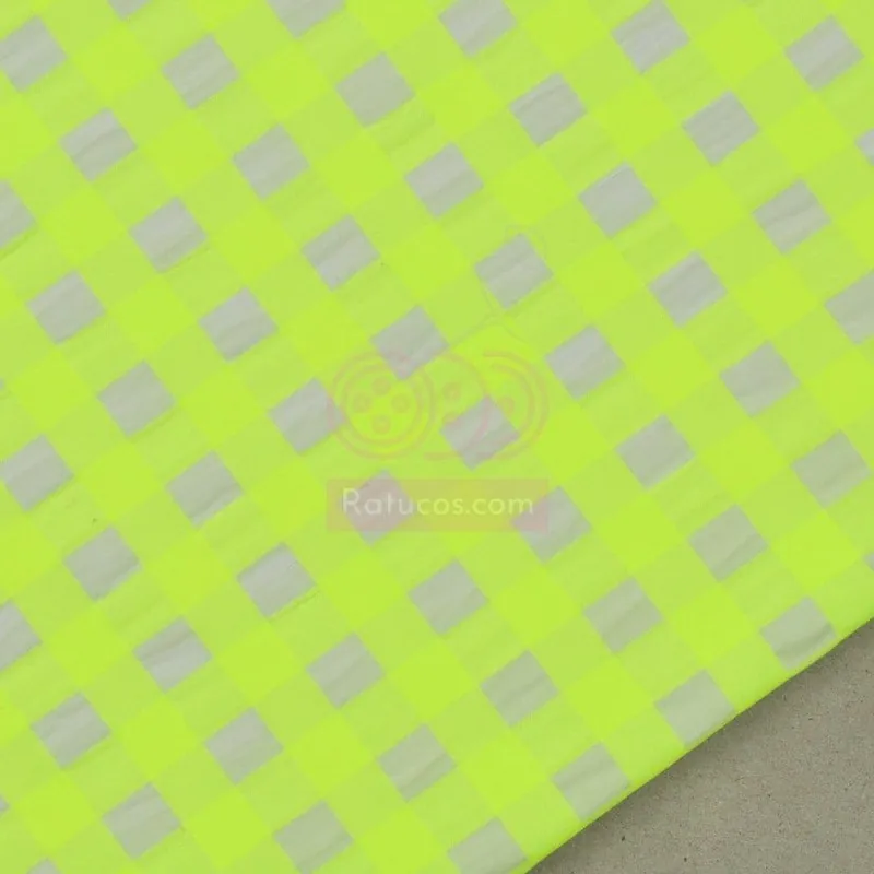 VICHY SEERSUCKER 1.2 cm FLUOR AMARILLO SERIE KAEL No Te Lo Pierdas