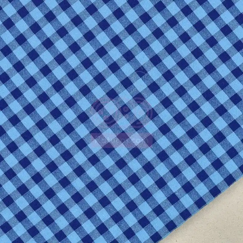 VICHY 0.7 cm AZUL ROYAL BICOLOR SERIE SEERSUCKER Favorito De Clientes