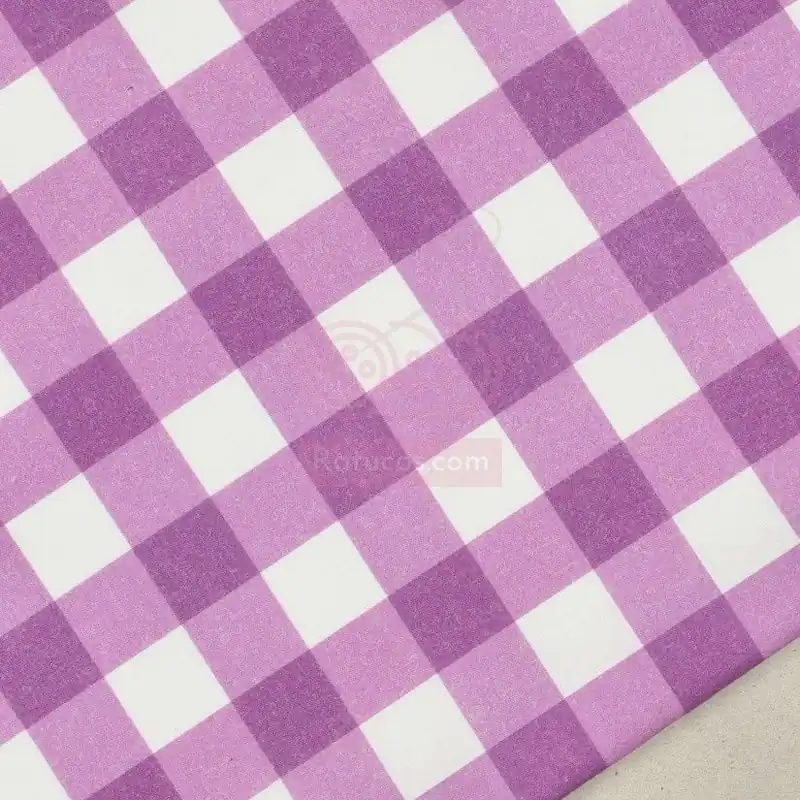 VICHY ESTAMPADO ROSA LILA SERIE DAMERO Última Versión