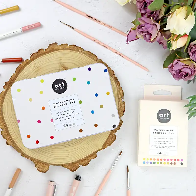 Acuarelas Confetti de Art Philosophy De Moda