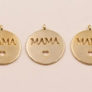 Devolución Gratuita Chapa Mama con corazón Oro