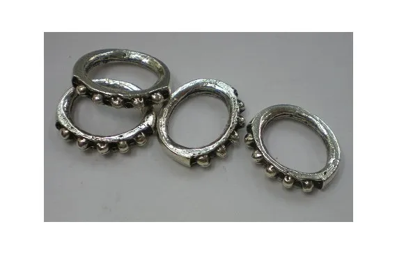 Aro 11-11mm estriado Plata Vieja Máxima Calidad