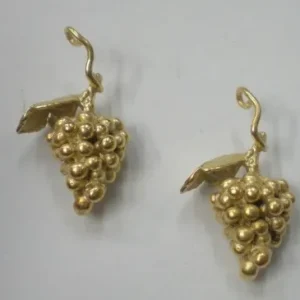 Colgante racimo uvas 3D 22-10mm Oro Stock Limitado