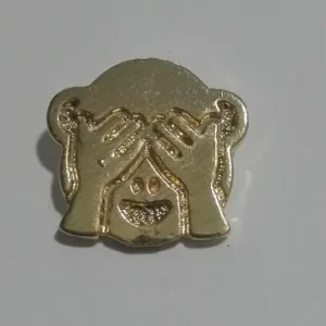 Comprar En Línea Emoticono Mono colgante 12mm Dorado