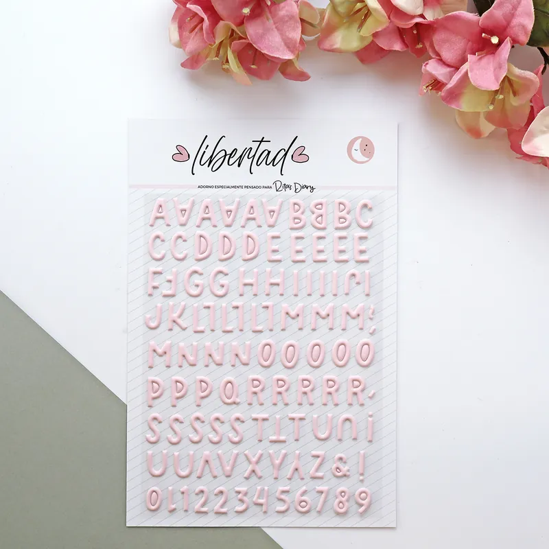 Pegatinas puffy ABC Libertad Verano Entrega Rápida