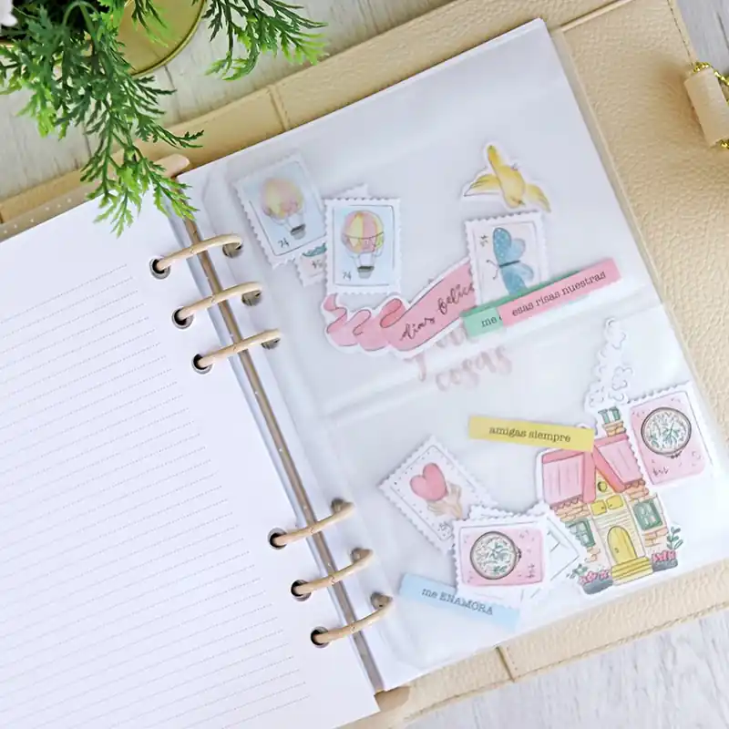 Marca Reconocida Funda 2 bolsillos con solapa. Para agenda A5. Unidad