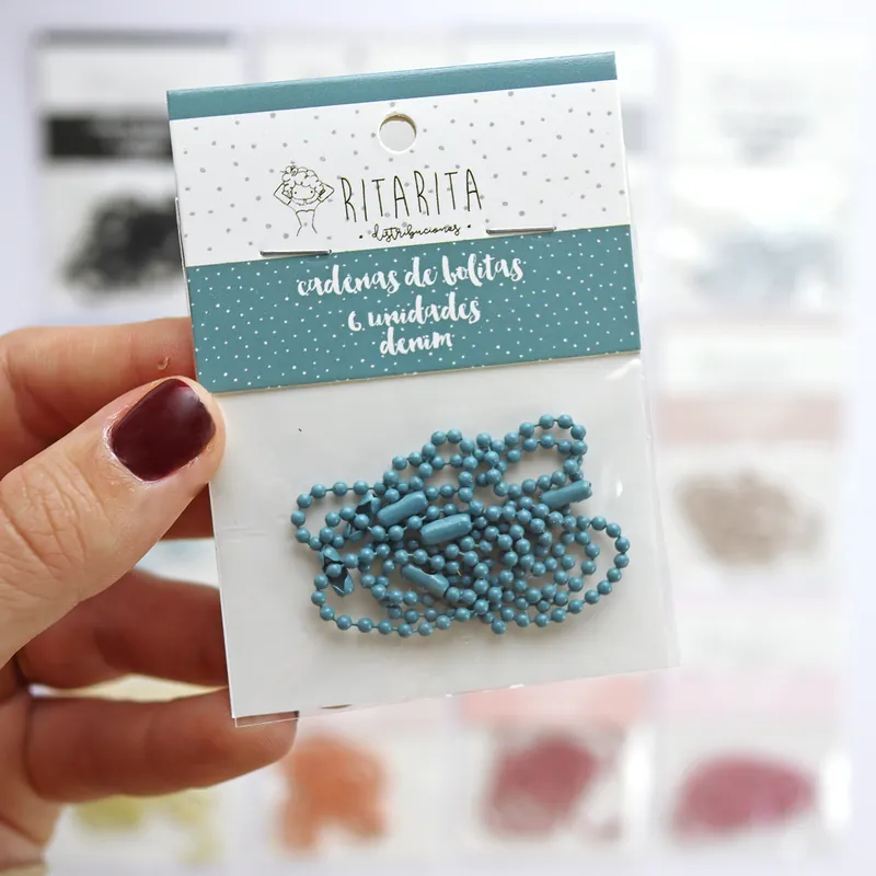 Mejor Calidad Set de cadenas de bolitas Denim