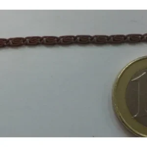 Tramo de 70cms cadena engomada Marrón Ancho de 2mm Precio Bajo