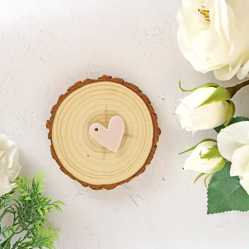 Corazón metacrilato Nude Tendencia