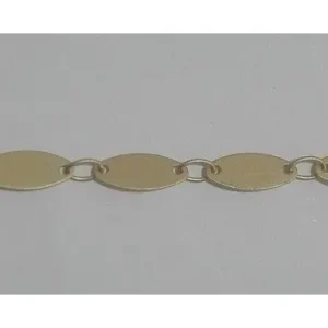 Cadena Ovalos de 9-4mm Oro Mate No Te Lo Pierdas