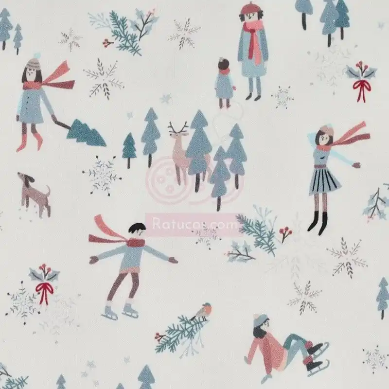 Alta Calidad POPELIN NAVIDAD