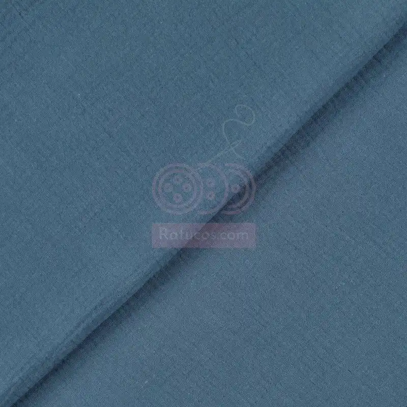 Exclusivo DOBLE GASA AZUL PIEDRA SERIE COTTON