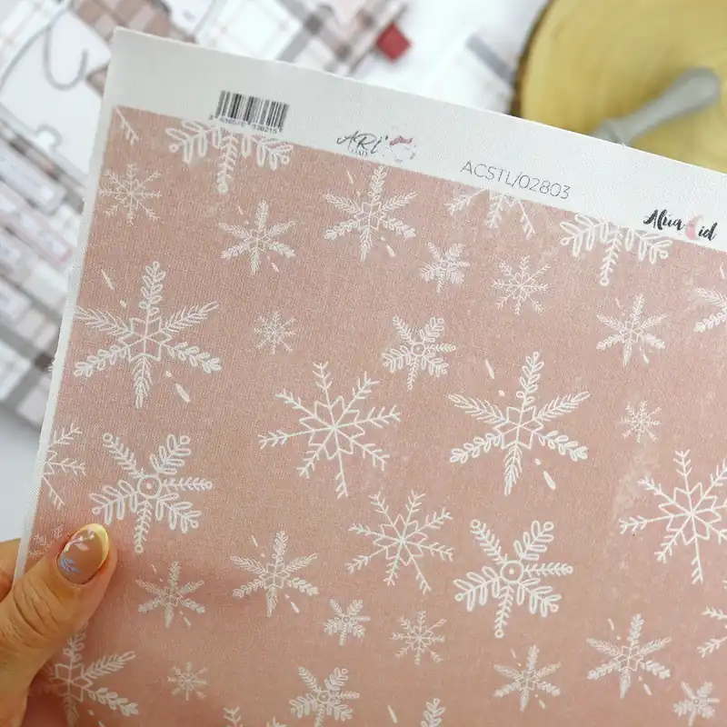 Tela de encuadernar Copos Aridad Stock Limitado