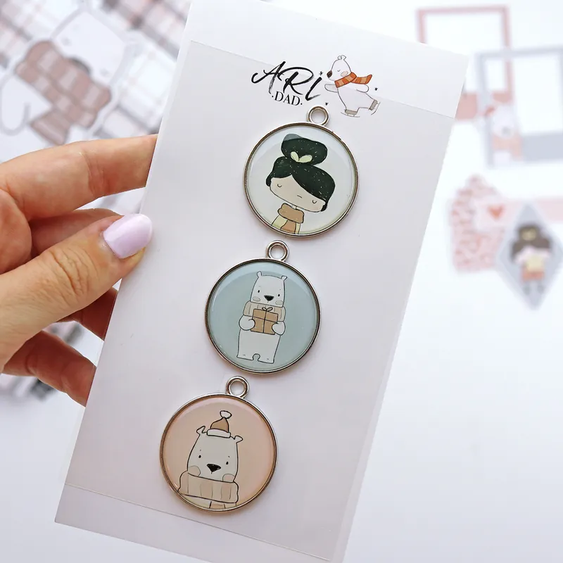 Set de charms metálicos Aridad Oferta Especial