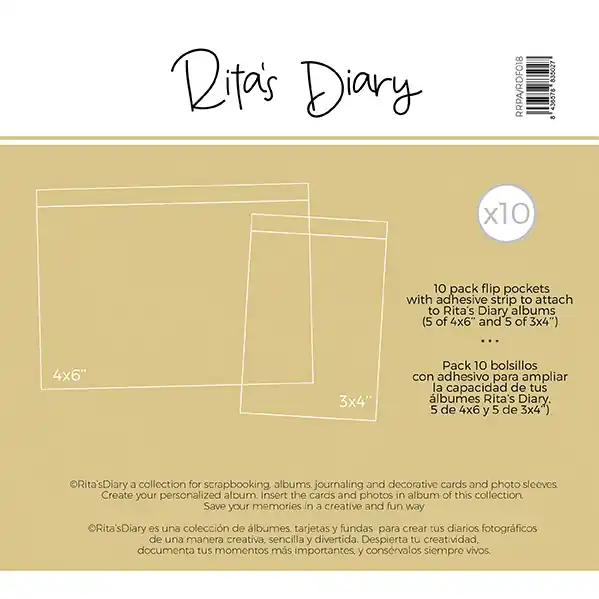 Pack de Foto Flips popurrí para Rita’s Diary Descuento