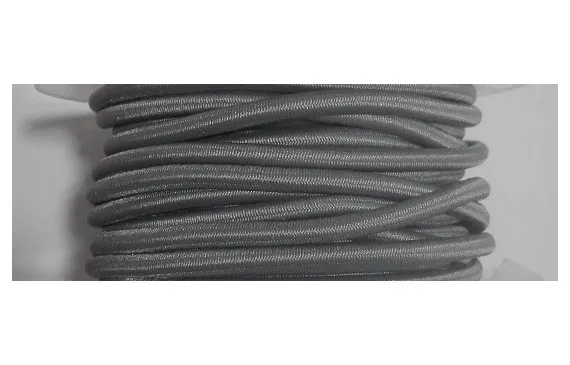 Pago Seguro Cordón Goma Alta Calidad 3mm GRIS