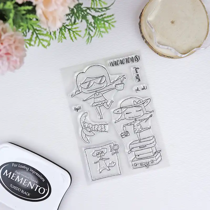 Set de sellos Vacaciones Hecho A Mano