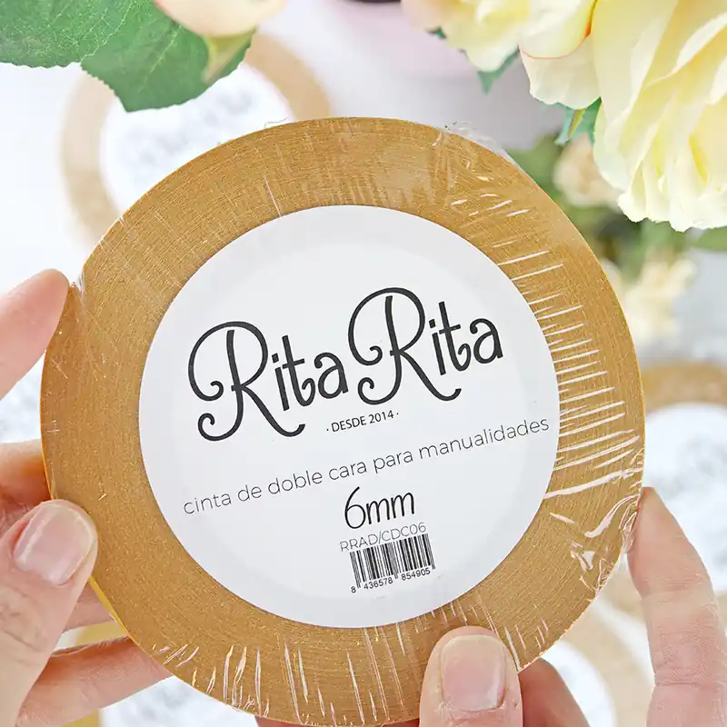 Cinta de doble cara 6mm de RitaRita Marca Reconocida