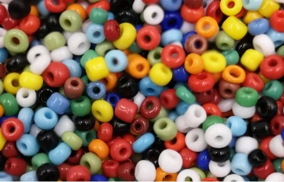 10 gramos de Abalorio cristal Multicolor Ordena Ya