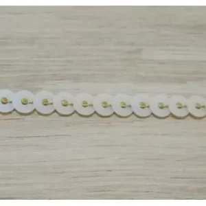 Tira de lentejuelas de 4mm Beige Garantía Incluida