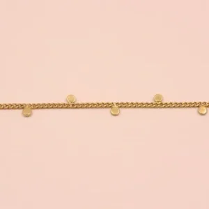 Cadena con chapitas colgantes de 3mm Barato