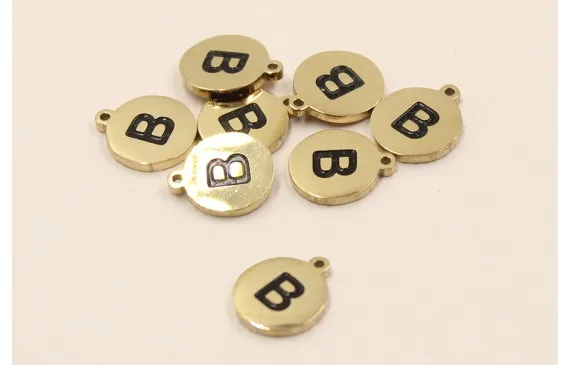 Barato Chapa acero Inoxidable 10mm letra B