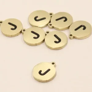 Chapa acero Inoxidable 10mm letra J Promoción