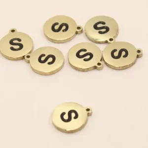 Chapa acero Inoxidable 10mm letra S Barato