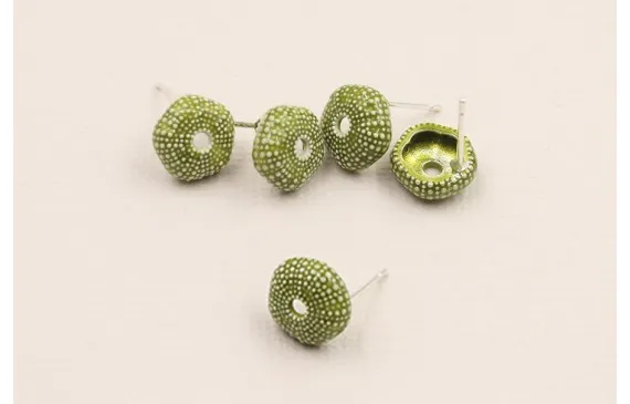 Perno Caracol de Mar diam 10mm - 4mm esmalte verde Oferta Limitada
