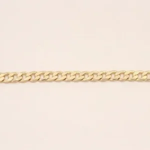 Cadena plana entrelazada de 3MM-0,5mm Oro Mate Comprar En Línea