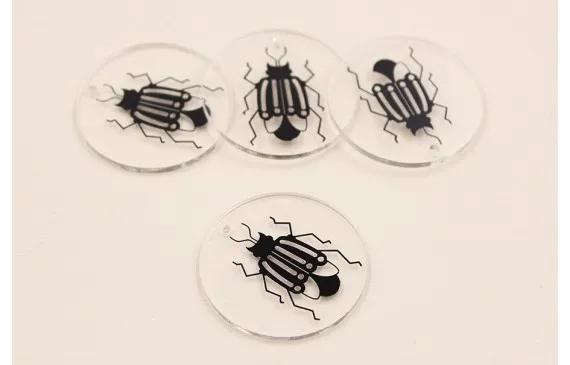 Disco Metacrilato de 30mm con lamina Escabajo Barato