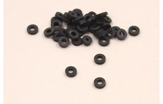 Tira de 450 discos de Goma de 3mm - Negro Gran Oferta