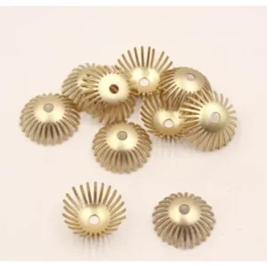 Casquilla pestañas 15-5mm Oro Mate No Te Lo Pierdas