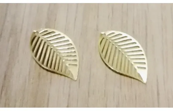 Precio Rebajado Pieza Hoja calada 20-12mm Oro Mate