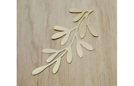 Pieza Rama Lámina Plana 43-24mm Oro Mate Moderno