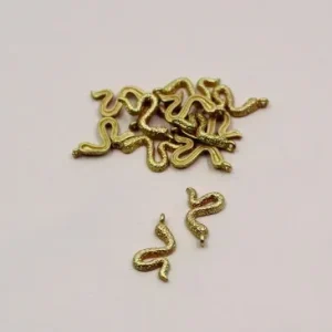 Colgante Culebra 16-9mm Oro Mate Pedido Al Por Mayor