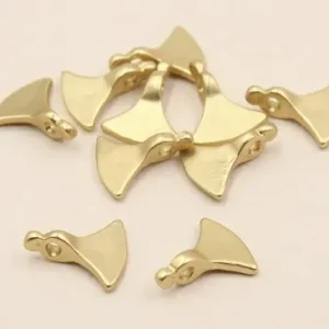 Colgante triangular 11-12-2mm Dorado Mate Oferta Flash