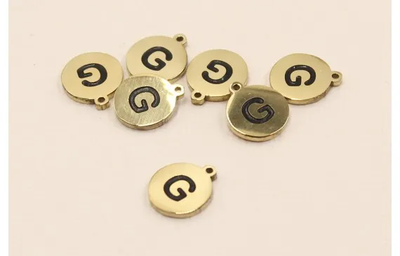 Chapa acero Inoxidable 10mm letra G Mejor Calidad