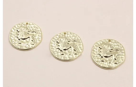 Súper Precio Medalla 16mm latón Dorado Horóscopo LEO