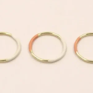 Aro Acero Inox. 15mm Oro Salmón Beige Envío Gratis