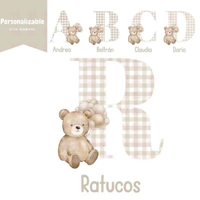 Devolución Gratuita DTF / TRANSFER INICIAL + NOMBRE 132