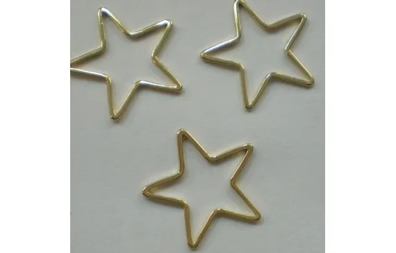 Estrella Grande hueca 22mm Oro Oferta Flash