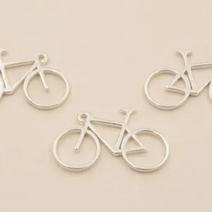 Colgante Bicicleta Plata 925 22-15mm Nueva Colección