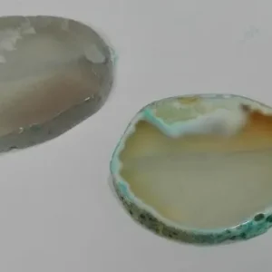 A Buen Precio Agatha plana borde azulado 40-50mm-35-10mm